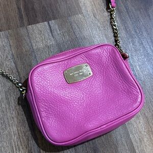 Michael Kors Small Pink Hamilton Crossbody Bag